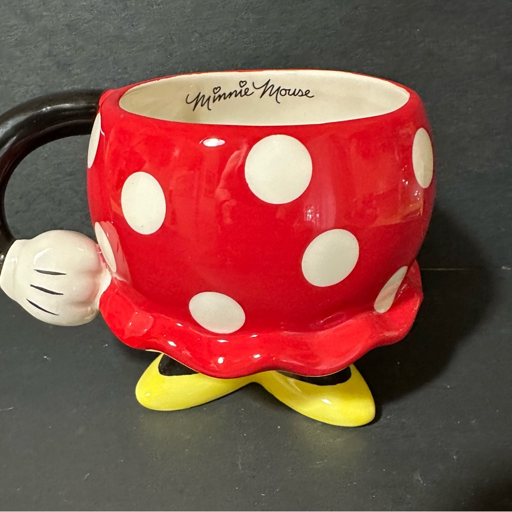 Disney Minnie Mouse Red Rock the Dots Molded Mug with Arm